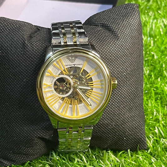 Emporio Armani Skeleton Dial Watch ( Automatic )