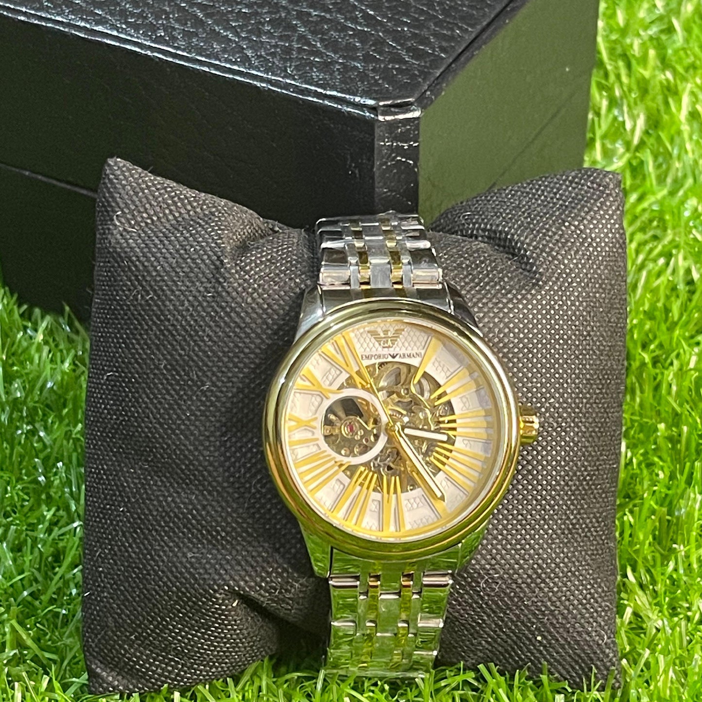 Emporio Armani Skeleton Dial Watch ( Automatic )