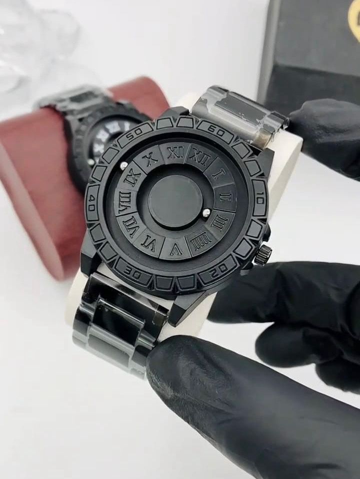 Cartier Magnet Stealth Roman Watch – Matte Black Edition