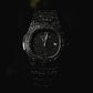PP Luxury Iced-Out Black Crystal Watch – Date Display | Statement Piece