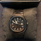REWARD Black Men's Dress Watch – Date Display & Leather Strap